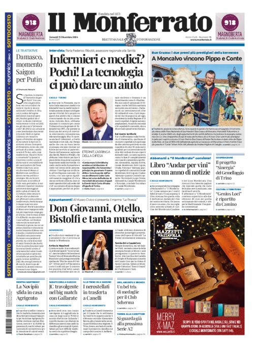 Il Monferrato - Edizione 95 del 13/12/2024